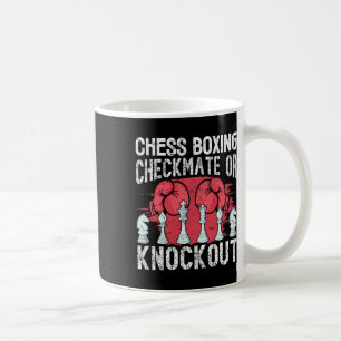 Chess Boxing Checkmate Or Knockout Fun Coffee Mug