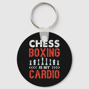 Chess Boxing Is My Cardio Unique Sport Fun Key Ring
