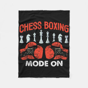 Chess Boxing Mode On Chess Pieces Gloves Fleece Blanket