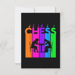 Chess Bubble Hobby And Sport Gift Idea Invitation