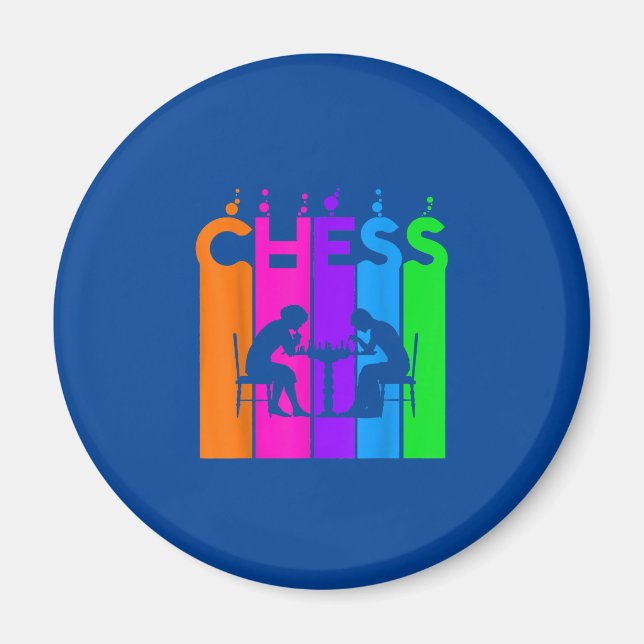 Chess Bubble Hobby And Sport Gift Idea Magnet (Front)