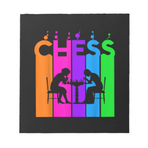 Chess Bubble Hobby And Sport Gift Idea Notepad