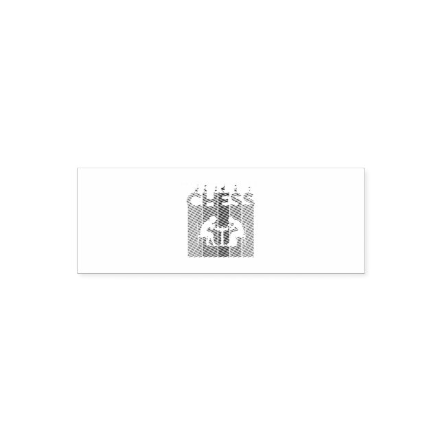 Chess Bubble Hobby And Sport Gift Idea Self-inking Stamp (Design)