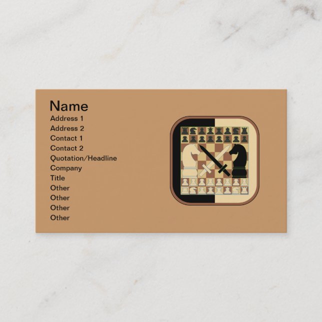 CHESS BUSINESS CARD (Front)