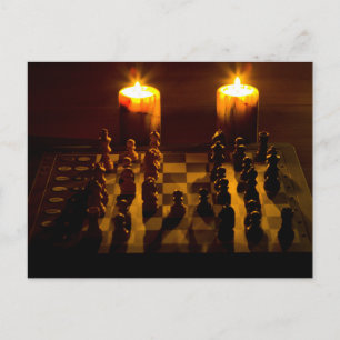 "Chess by candlelight" postcards