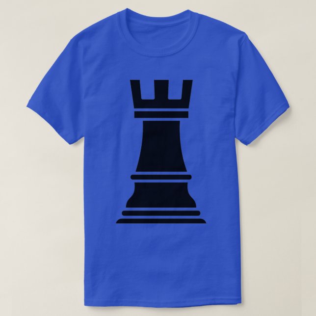 Chess Castle Rook  T-Shirt (Design Front)