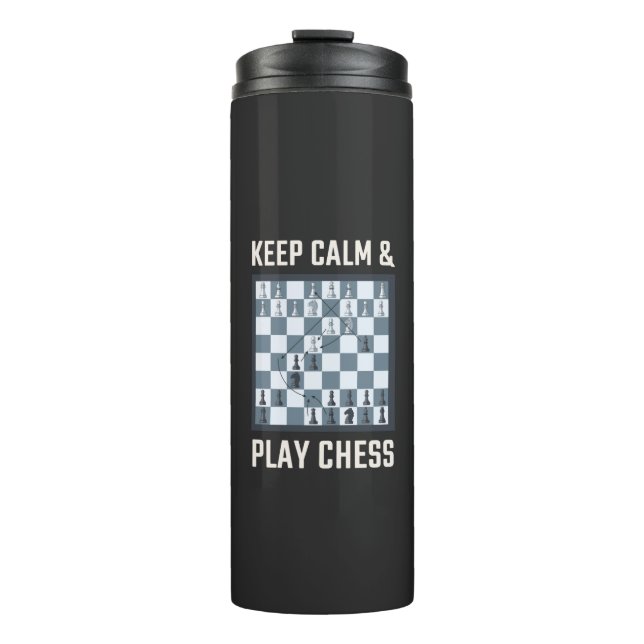 Chess Chess Board Chess Player Thermal Tumbler (Front)