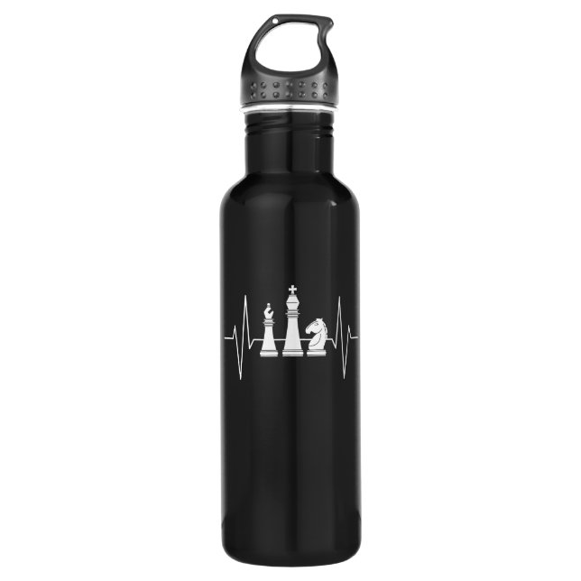 Chess - Chess Heartbeat 710 Ml Water Bottle (Front)