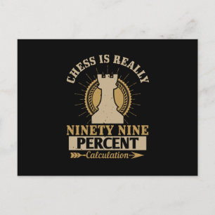 Chess - Chess is really 99% Calculation Postcard