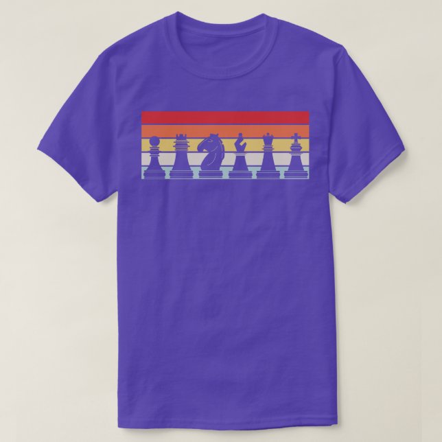 Chess Chess Pieces Retro 2 T-Shirt (Design Front)