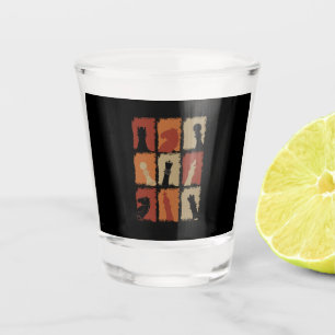 Chess - Chess Pieces Retro Shot Glass