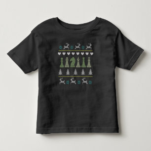 Chess - Chess Pieces Ugly Christmas Toddler T-Shirt