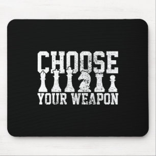 Chess Chess Player Chess Lover Chessmen Vintage Mouse Pad