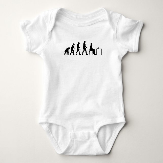 Chess - Chess Player Evolution Baby Bodysuit (Front)