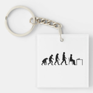 Chess - Chess Player Evolution Key Ring