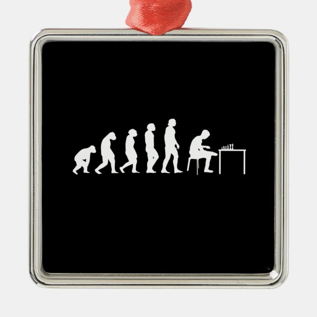 Chess Chess Player Metal Ornament (Front)