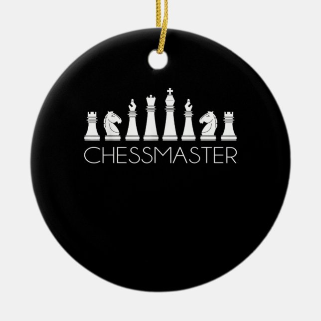 Chess  - Chessmaster Ceramic Ornament (Front)