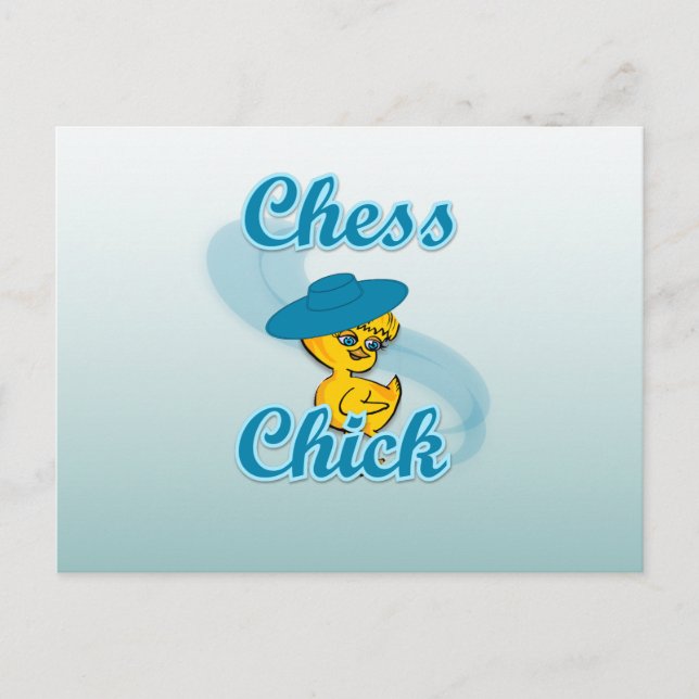Chess  Chick #3 Postcard (Front)