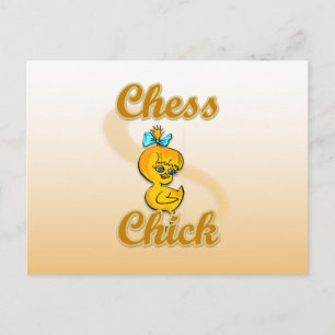 Chess  Chick Postcard