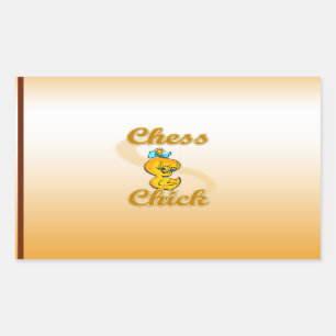 Chess  Chick Rectangular Sticker