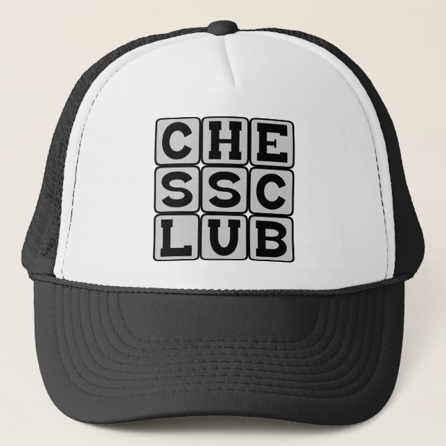 Chess Club, Checkmates Trucker Hat (Front)