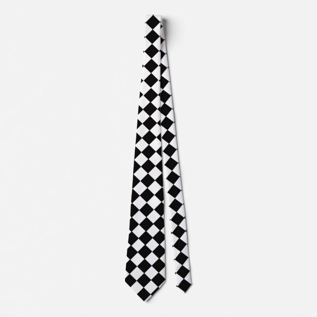 Chess Club Chequered Neck Tie (Front)