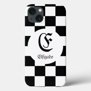 Chess Club Custom Name Initial iPhone 13 Case