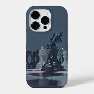 Chess - Cool Blue photograph iPhone 14 Pro Case