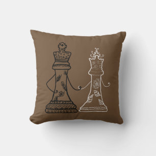 Chess Couple, King & Queen  Cushion