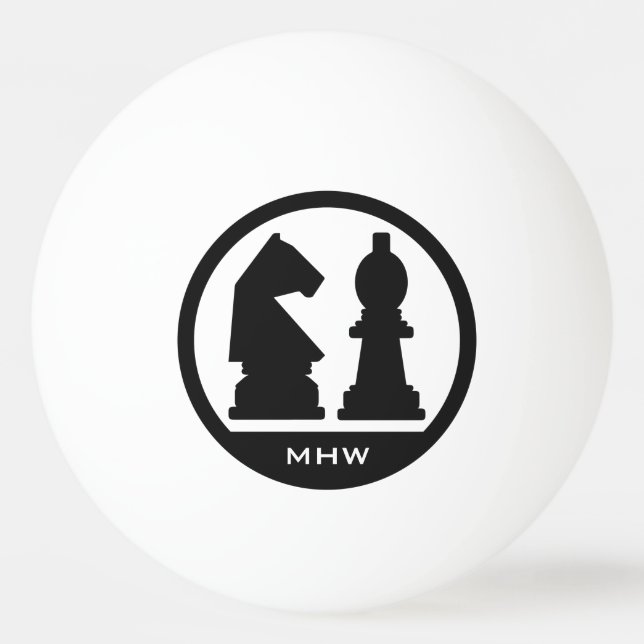 CHESS cusom monogram ping pong balls (Front)