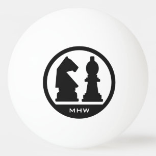 CHESS cusom monogram ping pong balls