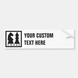 CHESS custom bumpersticker Bumper Sticker