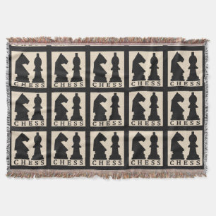 CHESS custom colour throw blanket