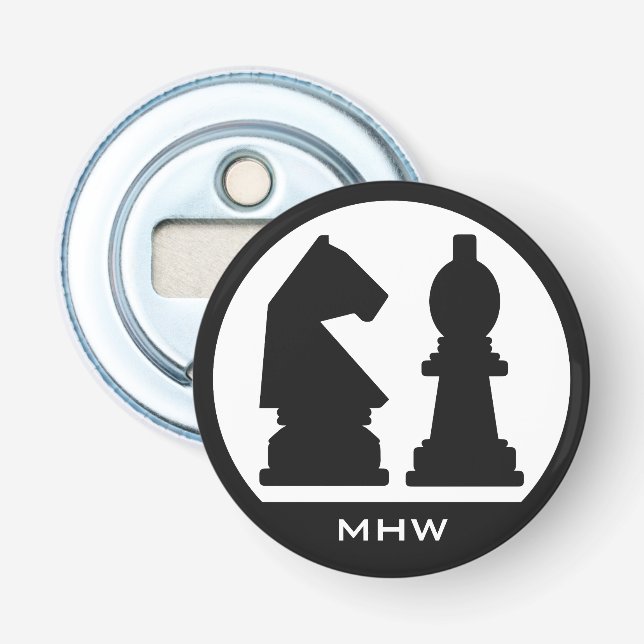 CHESS custom monogram bottle opener (Front)