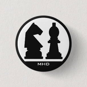 CHESS custom monogram buttons