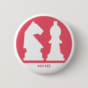 CHESS custom monogram & colour buttons