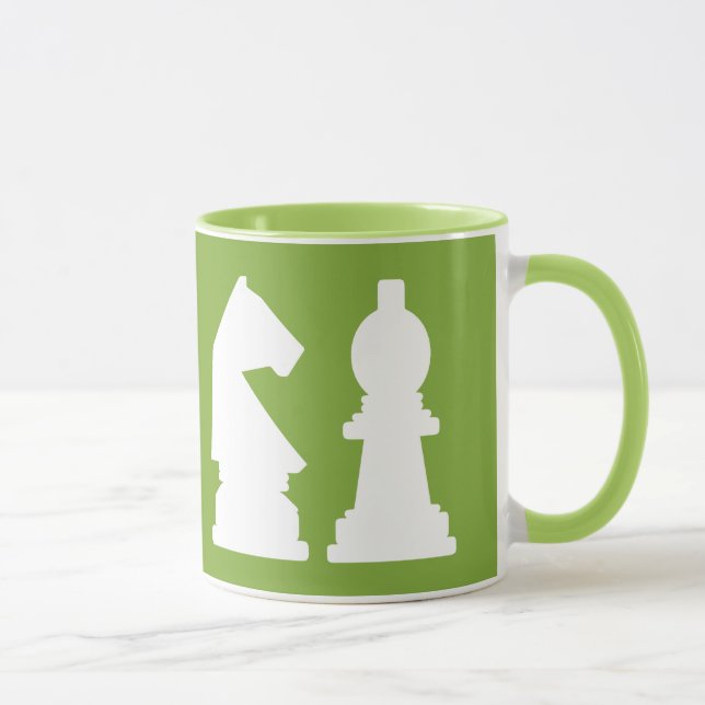 CHESS custom monogram & colour mugs (Right)