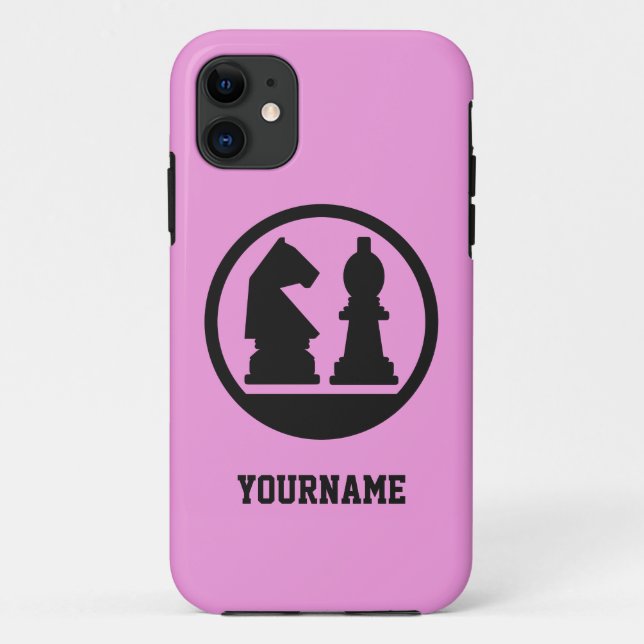 CHESS custom monogram & colour phone cases (Back)