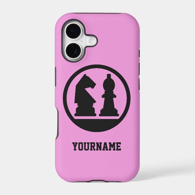 CHESS custom monogram & colour phone cases (Back)
