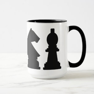 CHESS custom monogram mugs