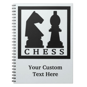 CHESS custom text & colour notebook
