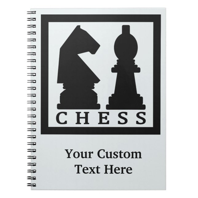 CHESS custom text & colour notebook (Front)