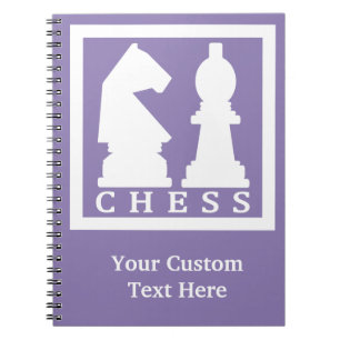 CHESS custom text & colour notebook