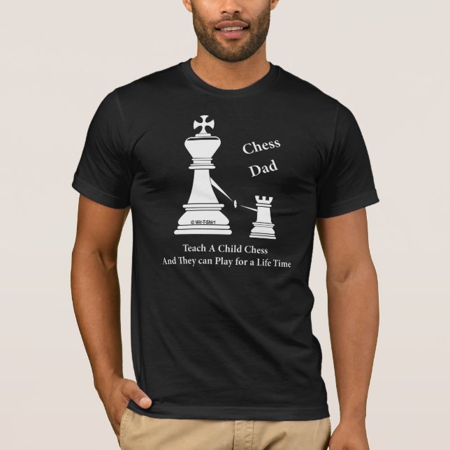 Chess Dad, Teach a child Chess, Men's T-shirt (Front)