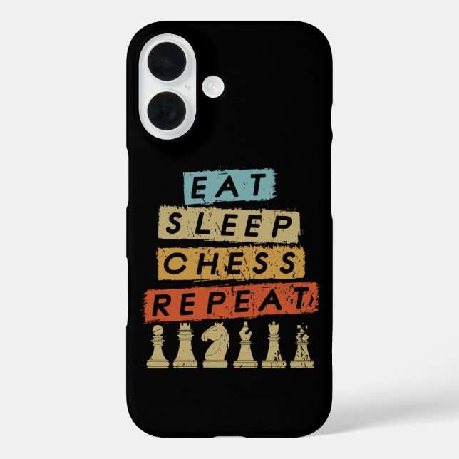 Chess - Eat Sleep Chess Repeat Case-Mate iPhone Case (Back)