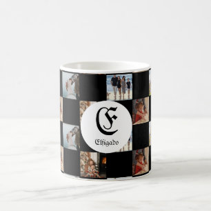 Chess Family Name Initial Photo Mug