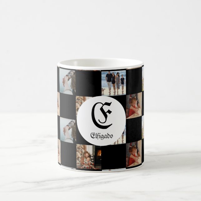 Chess Family Name Initial Photo Mug (Center)