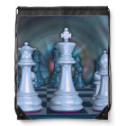 Chess Fan Drawstring Backpack