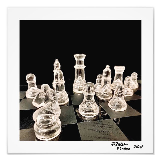 Chess Fight Photo Print (Front)