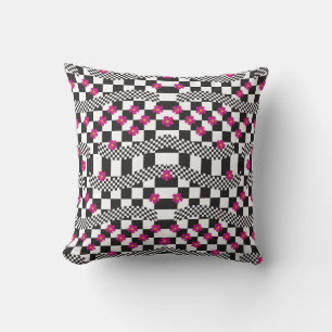 Chess flowers cushion